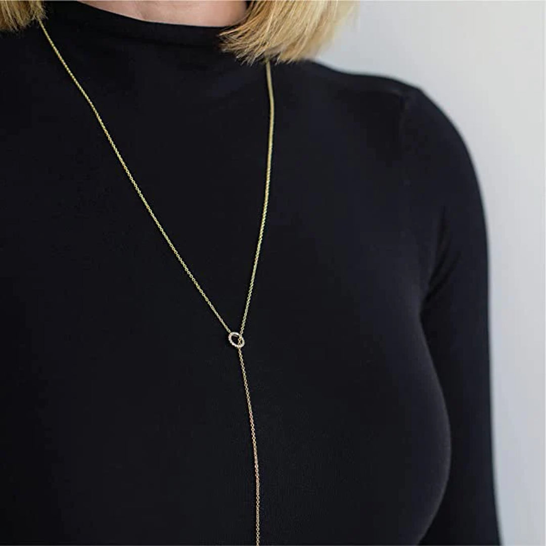 Vanessa Mooney The Myths Lariat Gold Necklace