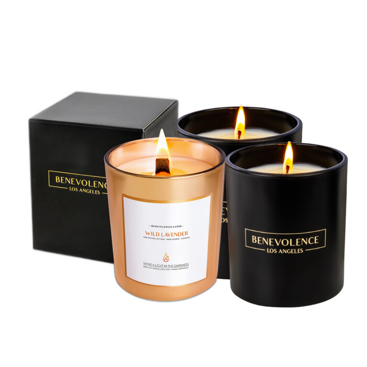 Scented Candle Trio - Set The Mood in Style | Set of 3 6oz Soy Candles
